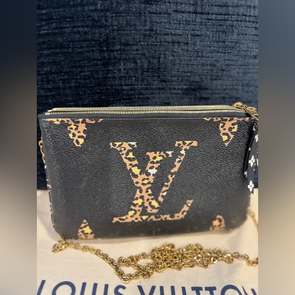 Louis Vuitton Giant Monogram Jungle Pochette Double Zip crossbody Bag🔥 - Picture 14 of 16